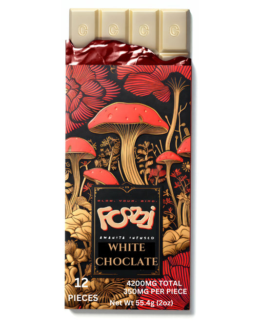 Amanita Muscaria White Chocolate Bar